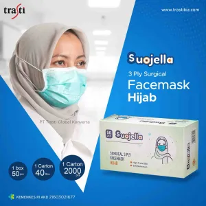 Facemask Masker Suojella 3 Ply  Hijab suojella